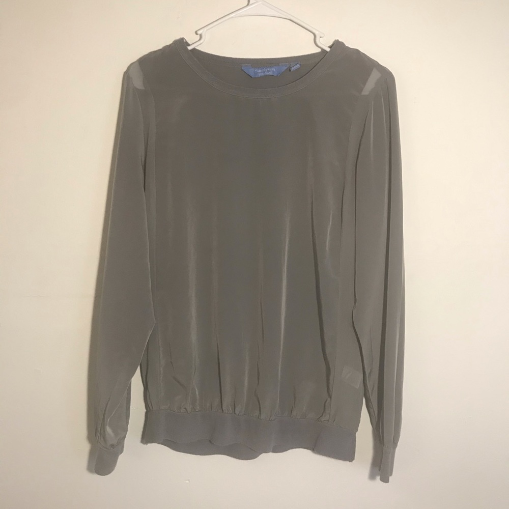 Grey long sleeve top